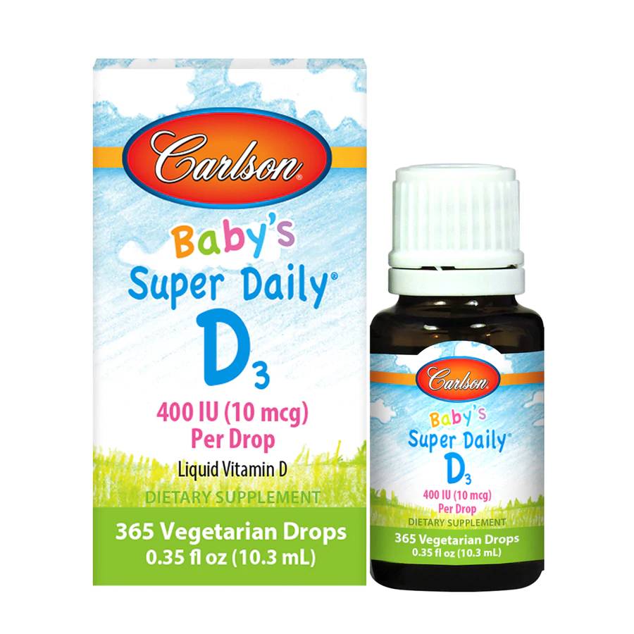 Фото - Прочее спортивное питание Carlson Labs Baby's Super Daily D3 400 IU, 10.3 мл 