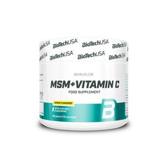 Biotech MSM + Vitamin C, 150 грам Лимон