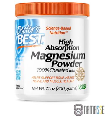 Doctor's Best Magnesium Powder High Absorption, 200 грам