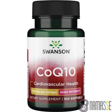 Swanson CoQ10 100 mg High Potency, 100 капсул