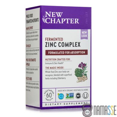 New Chapter Zinc Complex, 60 таблеток
