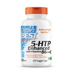 Doctor's Best 5HTP Enhanced with Vitamins B6 & C, 120 вегакапсул