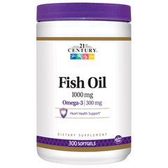 21st Century Fish Oil 1000 mg, 300 капсул