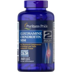 Puritan's Pride Triple Strength Chondroitin Glucosamine MSM, 360 каплет
