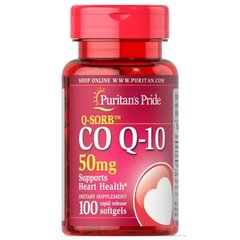 Puritan's Pride CO Q10 50 mg, 100 капсул