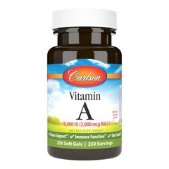 Carlson Labs Vitamin A 10000 IU, 250 капсул