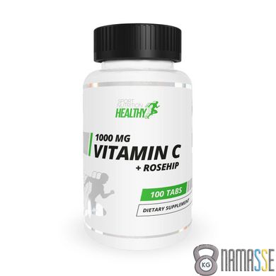 Healthy by MST Vitamin C + Rosehips, 100 таблеток