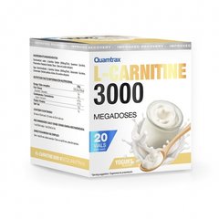 Quamtrax L-Carnitine 3000, 20 ампул/уп Йогурт