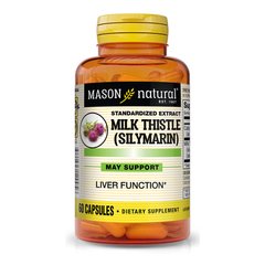 Mason Natural Milk Thistle (Silymarin), 60 капсул