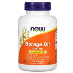 NOW Borage Oil 1000 mg, 120 капсул