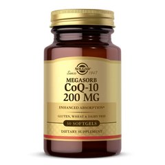 Solgar Megasorb CoQ-10 200 mg, 30 капсул