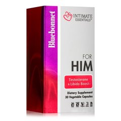 Bluebonnet Intimate Essentials For Him Testosterone & Libido Boost, 30 вегакапсул