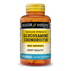 Mason Natural Glucosamine Chondroitin Regular Strength, 100 капсул