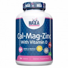 Haya Labs Calcium Magnesium and Zinc with Vitamin D, 90 таблеток
