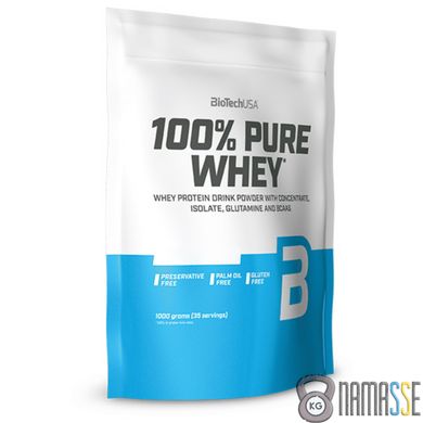 BioTech 100% Pure Whey, 1 кг Бурбон ваніль