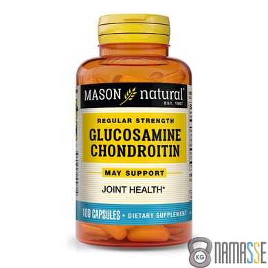Mason Natural Glucosamine Chondroitin Regular Strength, 100 капсул