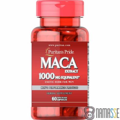 Puritan's Pride MACA Extract 1000 mg, 60 капсул