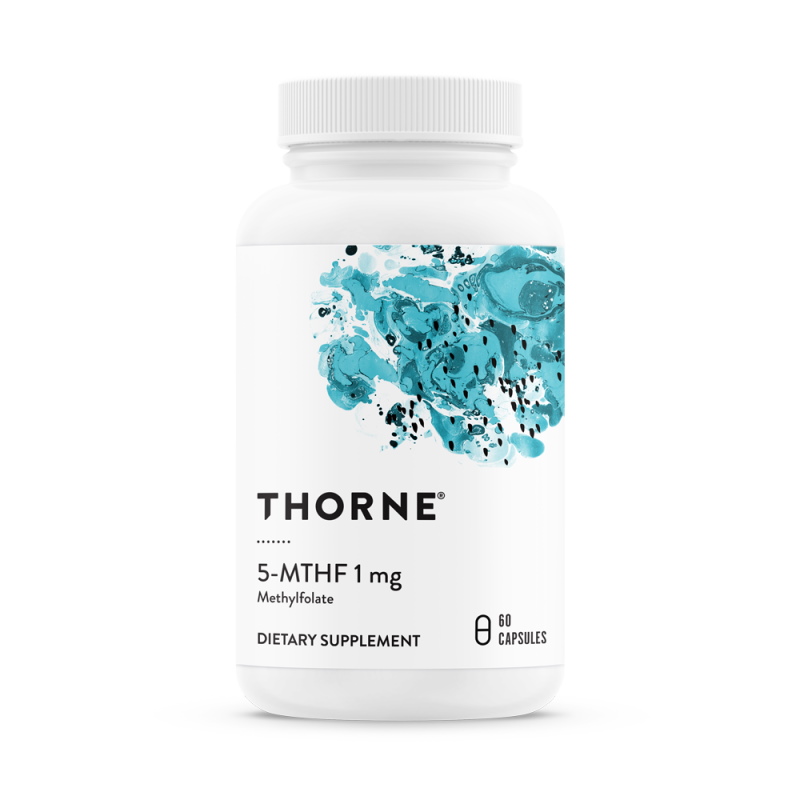 Фото - Прочее спортивное питание Thorne Research 5-MTHF 1 mg, 60 капсул 