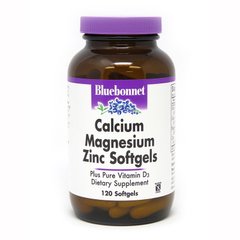Bluebonnet Nutrition Calcium Magnesium Zinc, 120 капсул