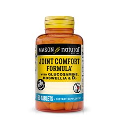 Mason Natural Joint comfort formula with boswellia & D3, 60 таблеток