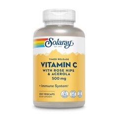 Solaray Vitamin C 500 mg Tamed Release, 250 вегакапсул