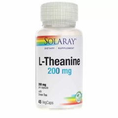 Solaray L-Theanine 200 mg, 45 вегакапсул