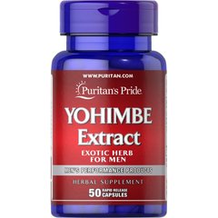 Puritan's Pride Yohimbe 2000 mg, 50 капсул