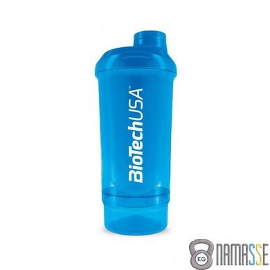 Шейкер Biotech Wave + Compact 500мл (+ 150мл), Blue