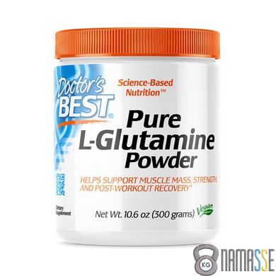 Doctor's Best Pure L-Glutamine Powder, 300 грам