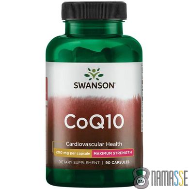 Swanson CoQ10 200 mg Maximum Strength, 90 капсул