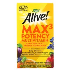 Nature's Way Alive! Max3 Potency Multivitamin, 90 таблеток