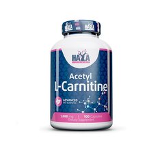 Haya Labs Acetyl L-Carnitine 1000 mg, 100 капсул