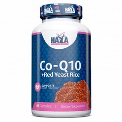 Haya Labs Co-Q10 and Red Yeast Rice, 60 капсул