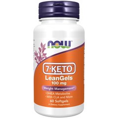 NOW 7-Keto LeanGels 100 mg, 60 капсул