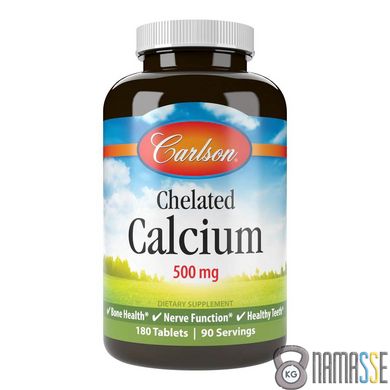 Carlson Labs Chelated Calcium, 180 таблеток