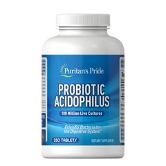 Puritan's Pride Probiotic Acidophilus, 250 таблеток