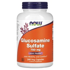 NOW Glucosamine Sulfate 750 mg, 240 капсул