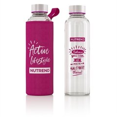 Пляшка Nutrend Glass Bottle 500 мл, Pink