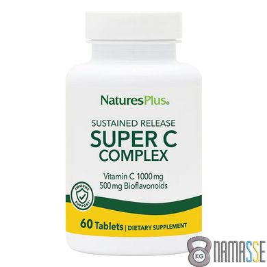 Natures Plus Super C Complex Sustained Release, 60 таблеток