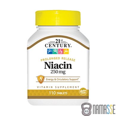 21st Century Niacin 250 mg, 110 таблеток