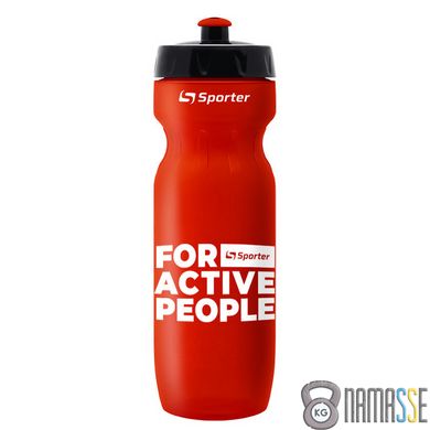 Пляшка Sporter Water bottle "FOR ACTIVE PEOPLE" 700 мл, червона
