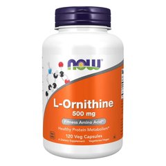 NOW L-Ornithine 500 mg, 120 вегакапсул