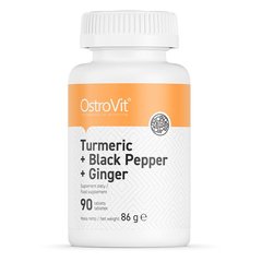 OstroVit Turmeric + Black Pepper + Ginger, 90 таблеток