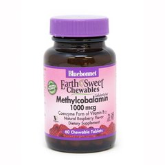 Bluebonnet Nutrition Earth Sweet Chewables Methylcobalamin 1000 mcg, 60 жувальних таблеток