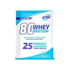 6PAK Nutrition 80 Whey Protein, 30 грам Шоколад
