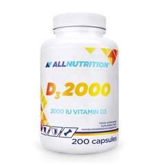 AllNutrition Vitamin D3 2000, 200 капсул