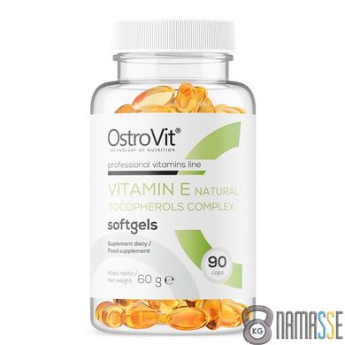 OstroVit Vitamin E Natural Tocopherols Complex, 90 капсул