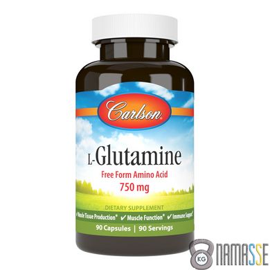 Carlson Labs L-Glutamine 750 mg, 90 капсул