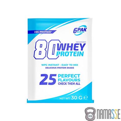 6PAK Nutrition 80 Whey Protein, 30 грам Шоколад
