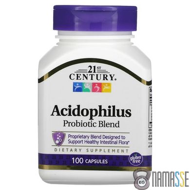 21st Century Acidophilus Probiotic Blend, 100 капсул